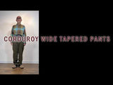 norbit / Corduroy Wide Tapered Pants/HNPT-082
