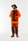 norbit / HORN TREE PRINT WOOL BOA PANTS/HNPT-062