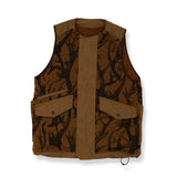 norbit / HORN TREE PRINT WOOL BOA VEST/HNVT-024