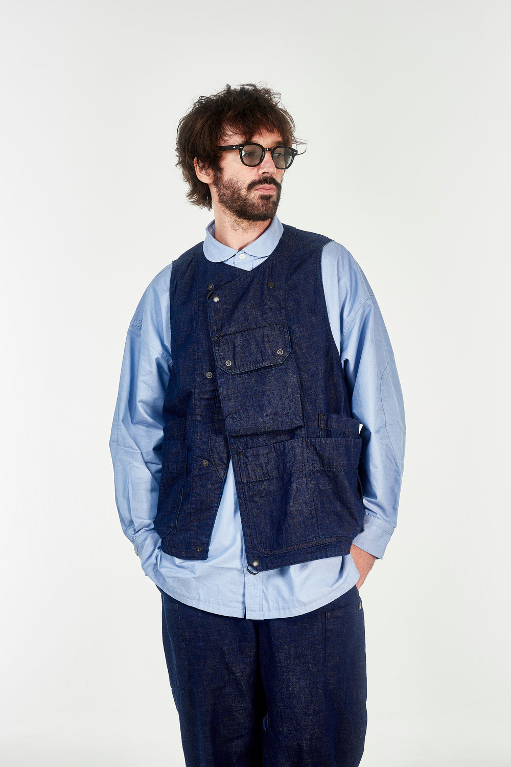 norbit / Light OZ Denim Field Vest/HNVT-027