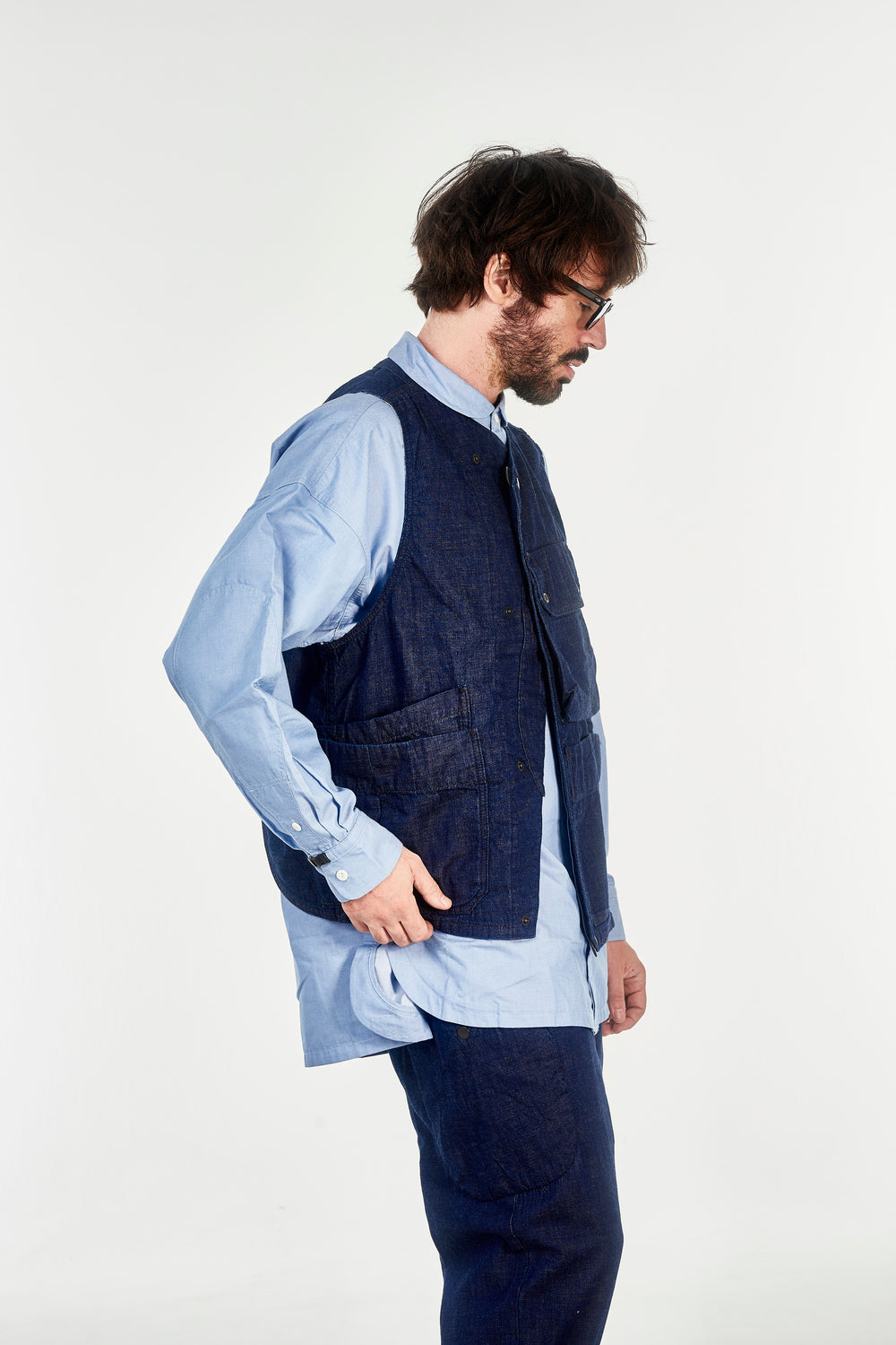 norbit / Light OZ Denim Field Vest/HNVT-027