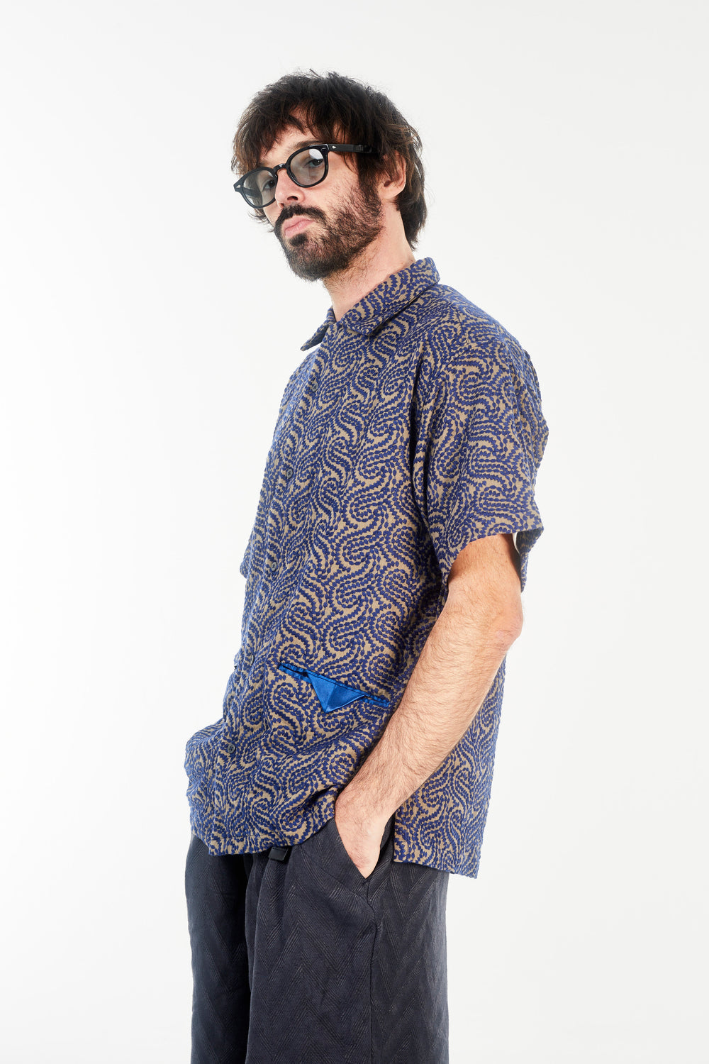 norbit / GAUZE EMB SHIRT/HNSH-039