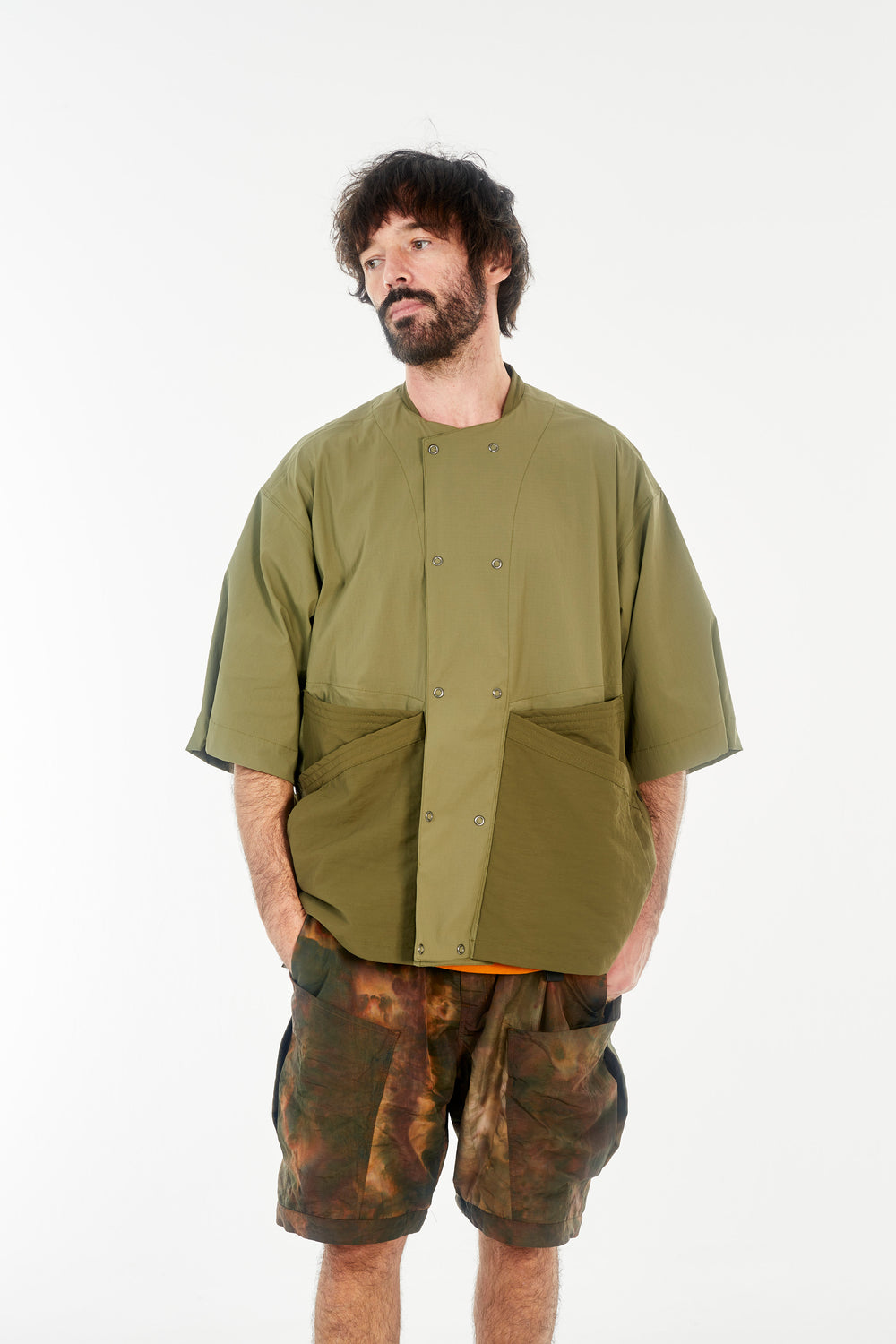 norbit / Side Snap Half Sleeve Jacket/HNSH-036