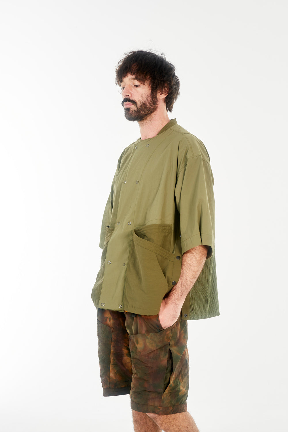 norbit / Side Snap Half Sleeve Jacket/HNSH-036