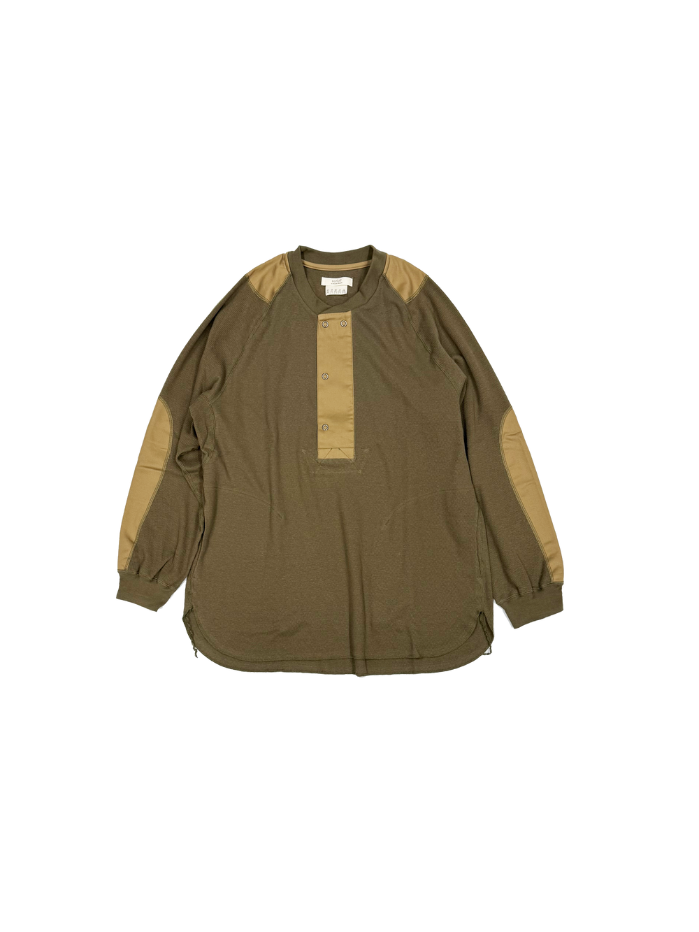 norbit / Wool cotton waffle Henley neck T-shirts / HNCS-2004