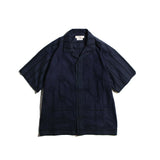 norbit / Indigo Jacquard Panel Shirt / HNSH-013