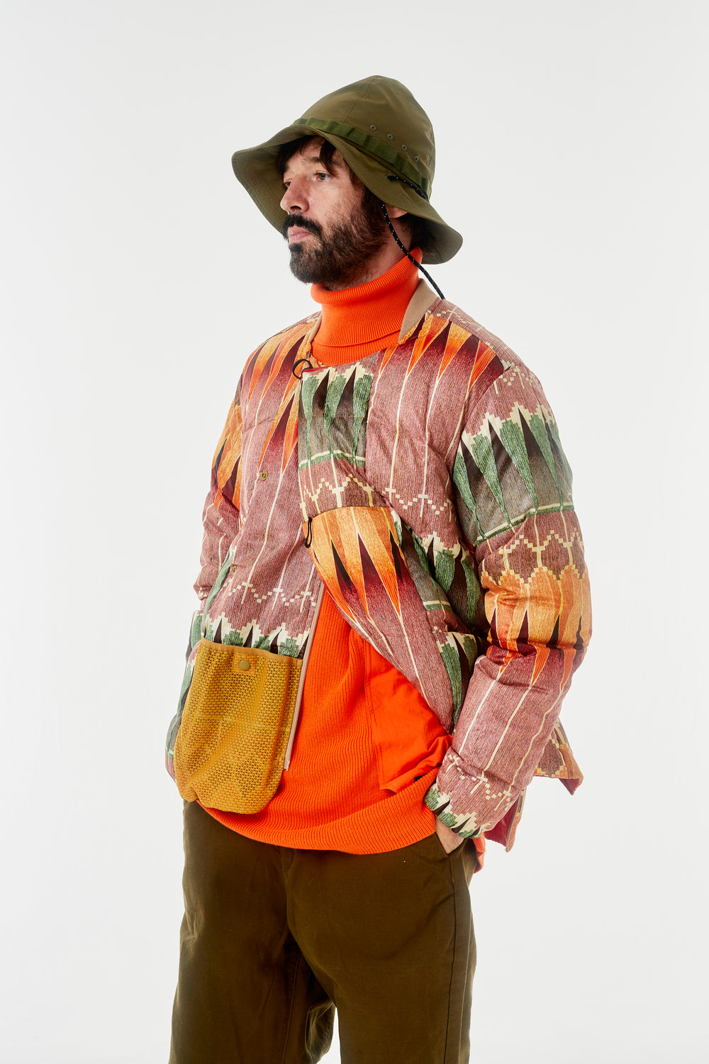 norbit / PRINT MIDDLE LAYER DOWN JACKET/HNDN-024