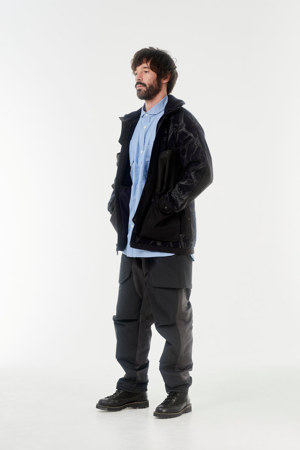 norbit / HORN TREE PRINT WOOL BOA JACKET/HNJK-053