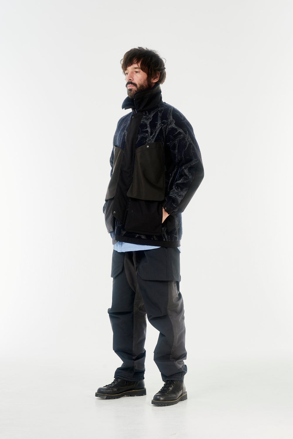 norbit / HORN TREE PRINT WOOL BOA JACKET/HNJK-053