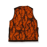 norbit / HORN TREE PRINT WOOL BOA VEST/HNVT-024