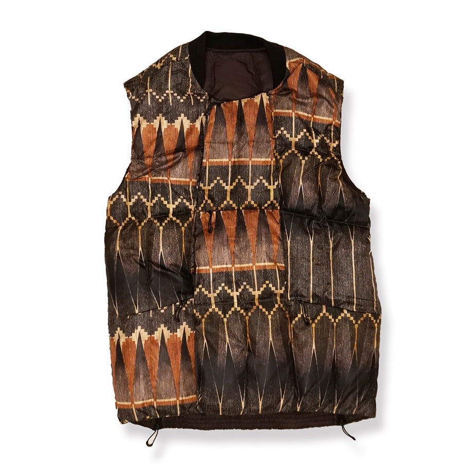 norbit / PRINT MIDDLE LAYER DOWN VEST/HNDN-025